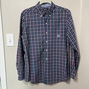 Chaps Men’s Button Up Shirt‎ Sz Small Plaid Long Sleeve
